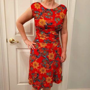 Orange Floral Sundress